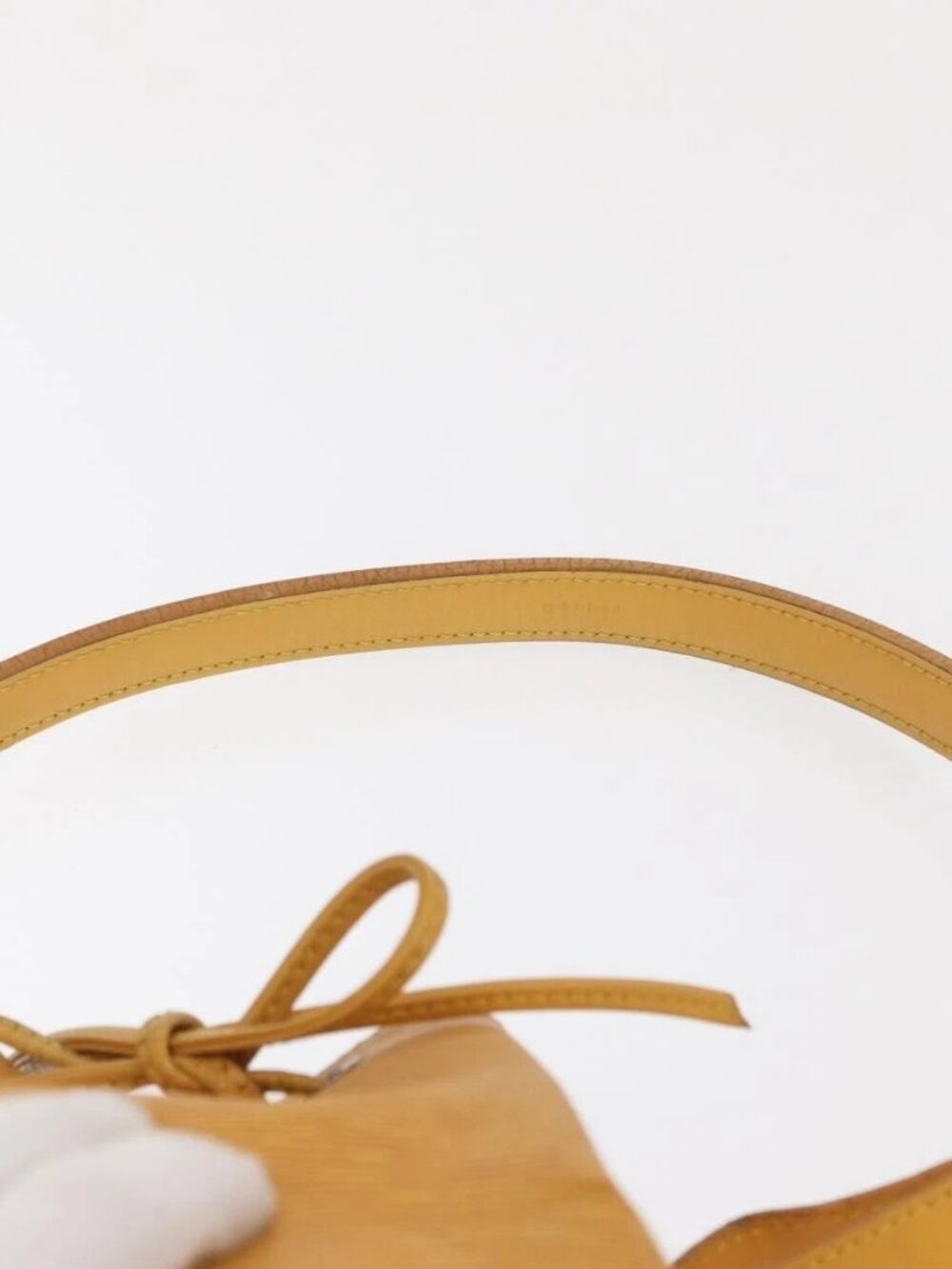 LOUIS VUITTON Epi Petit Noe Shoulder Bag Yellow M44109 LV Auth 162059 - Picture 9 of 16